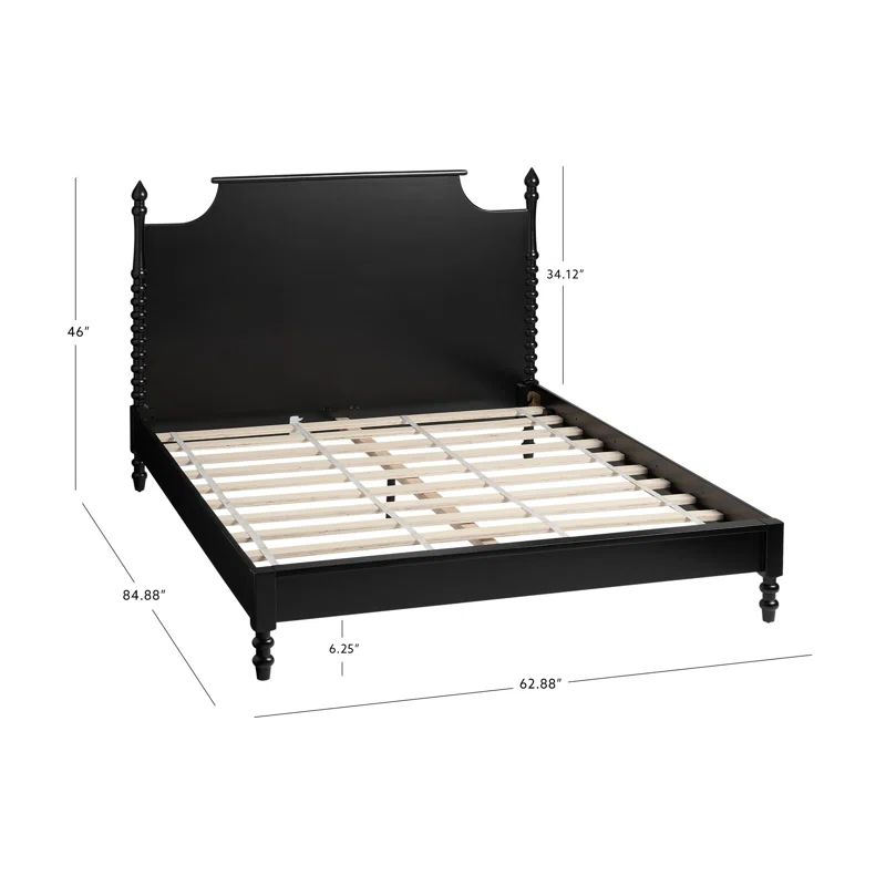 Annasophia Solid Wood Modern Platform Bed | Wayfair North America