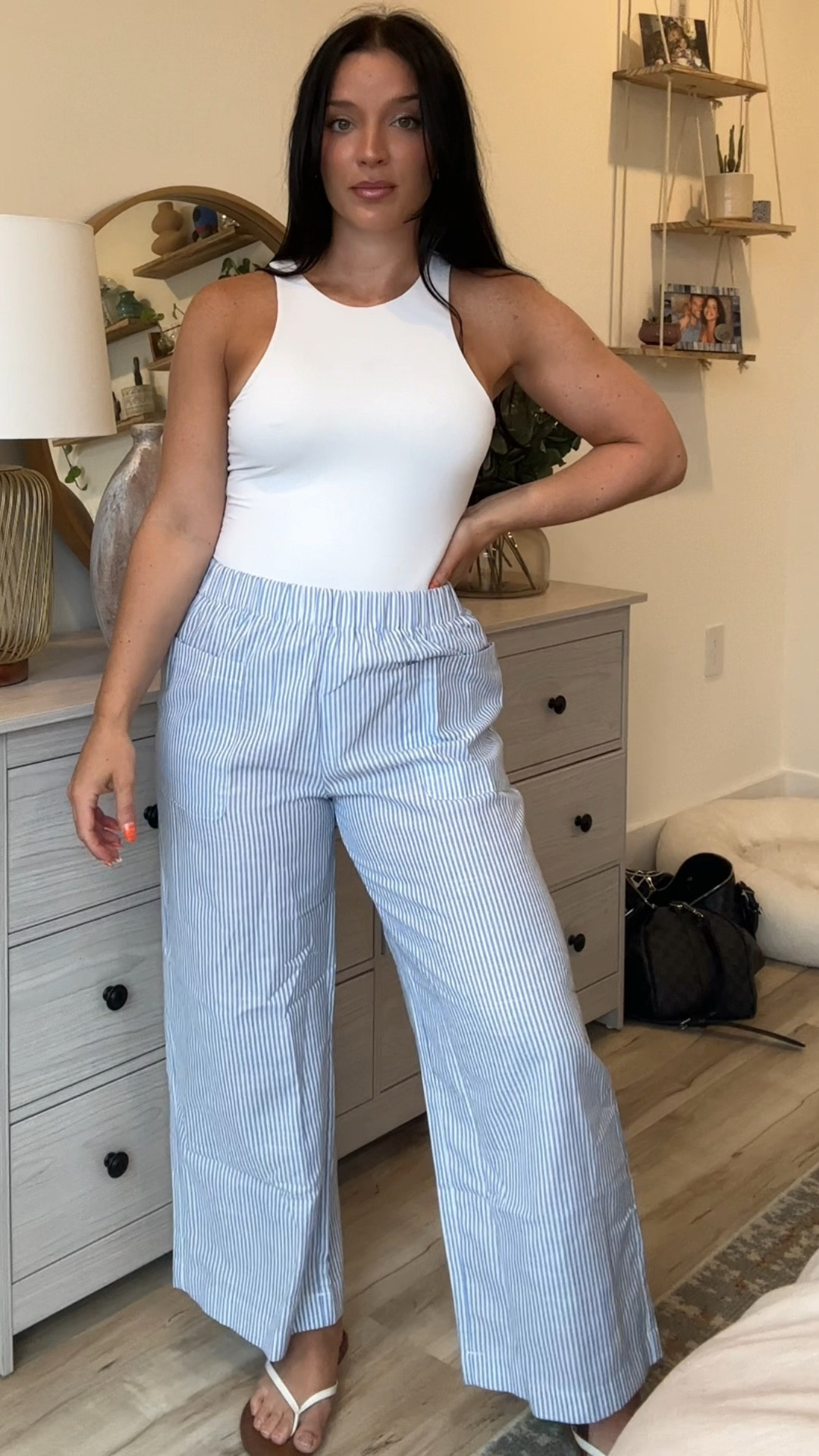 Blue and white striped pants with pockets from Amazon- summer pants

#LTKFindsUnder50 #LTKSeasonal #LTKStyleTip