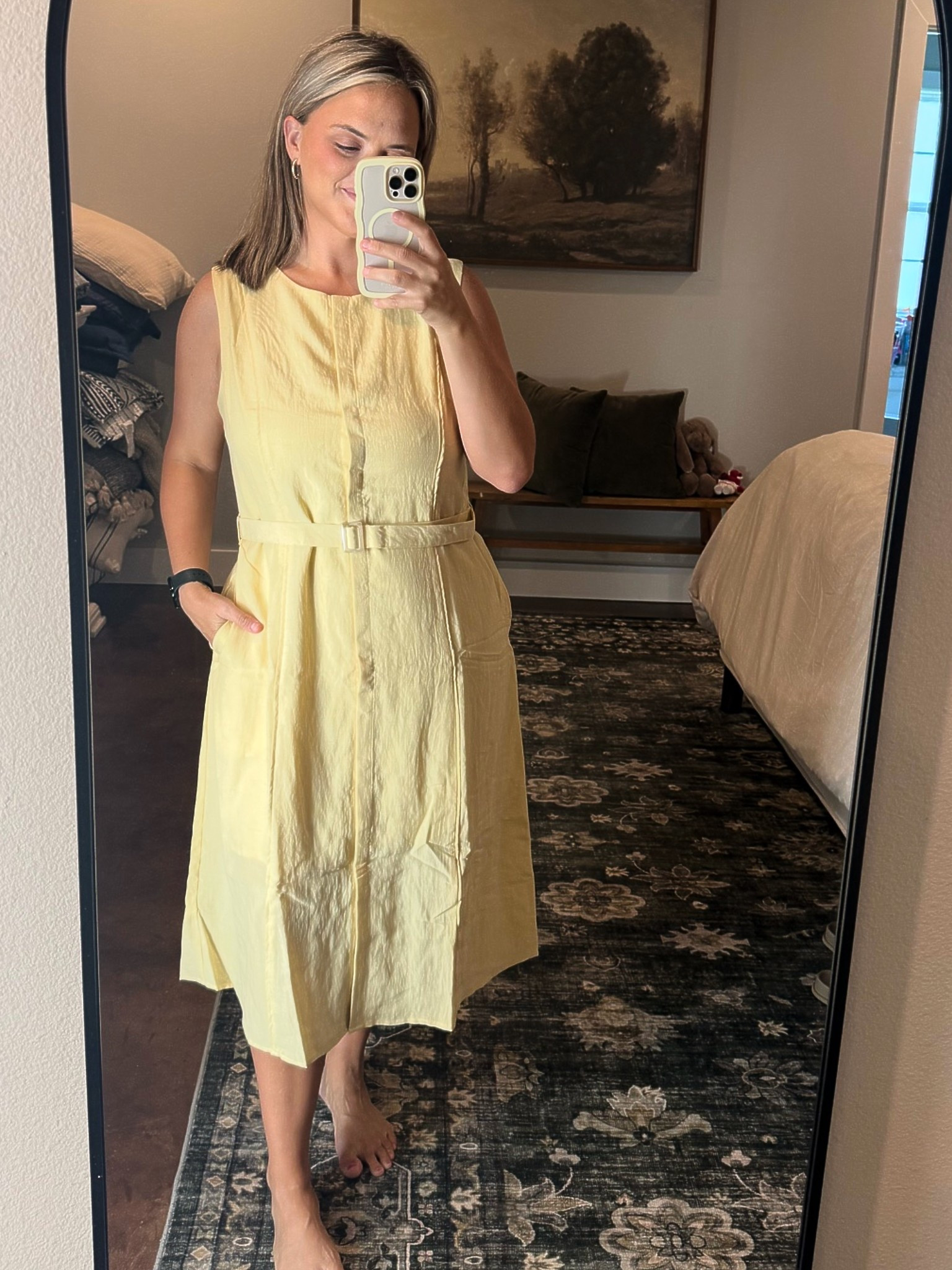 Butter yellow is definitely having a moment… and this Target dress is proof. 💛✨

The linen-look fabric, matching belt, and pockets make it feel polished while still being easy to wear. It’s the perfect dress for brunch, baby showers, church, work, or any occasion where you want to look put together without trying too hard.

A timeless piece you’ll keep reaching for season after season. 🤍

#LTKFinds #TargetStyle #TargetFashion #TargetDress #ButterYellow #SummerStyle #FallTransition #AffordableFashion #ClassicStyle #EverydayChic #MomStyle #LTKFashion #OOTD #StyleOnABudget #TargetFinds

#LTKU #LTKootd #LTKMidsize