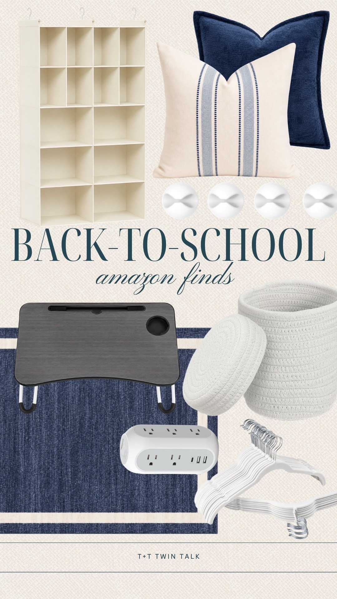 Set up a boy's dorm room with Amazon finds that are both practical and easy to style. From smart storage to everyday essentials, these picks help keep the space organized and comfortable. The navy and neutral color palette gives the room a clean, classic look.

#LTKSeasonal #LTKOver40 #LTKMidsize