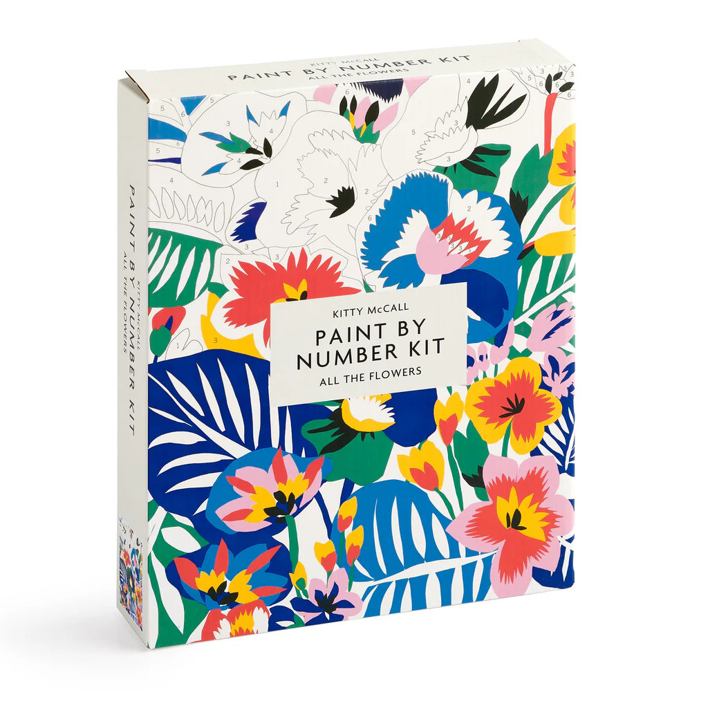 Kitty McCall All the Flowers Paint By Number Kit | Galison