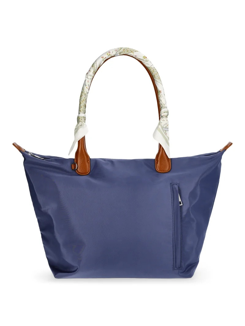 No Boundaries Women's Skinny Scarf Wrap, Green Patchwork | Walmart (US)