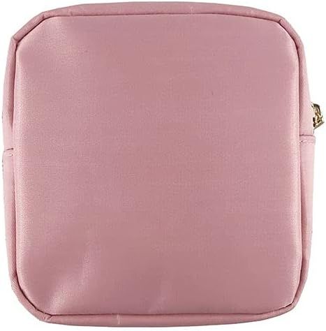 Kaymey Cosmetic Bag Makeup Pouch Bag Case, Nylon Travel Set cosmetic bag Makeup Pouch Bag(Pink,S) | Amazon (US)