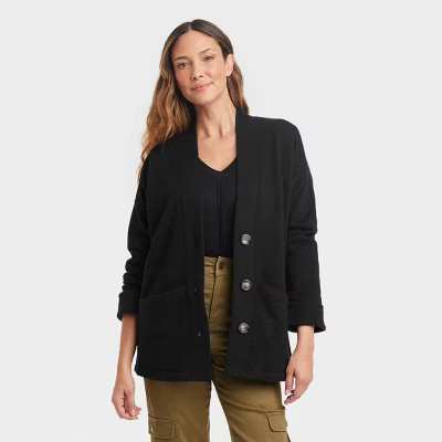 Women's Long Sleeve Fleece Jacket - Knox Rose™ | Target
