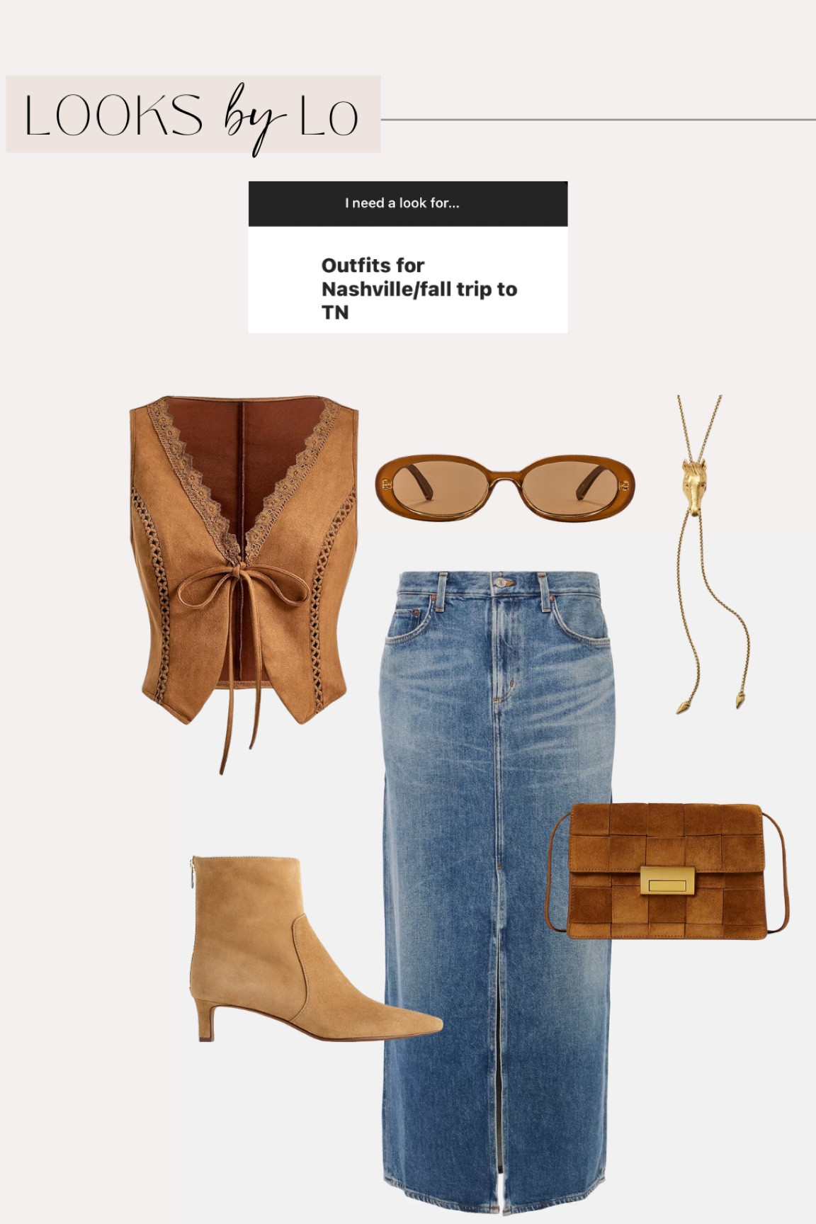 Outfit idea for a girls trip to Nashville this Fall! 

#LTKStyleTip #LTKTravel #LTKSeasonal