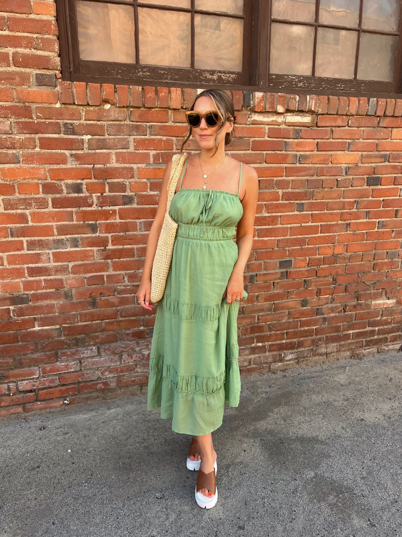 Amazon summer dress✨ this has the cutest strappy tie back and is bump friendly! Wearing a size small 

#LTKFindsUnder50 #LTKBump #LTKStyleTip