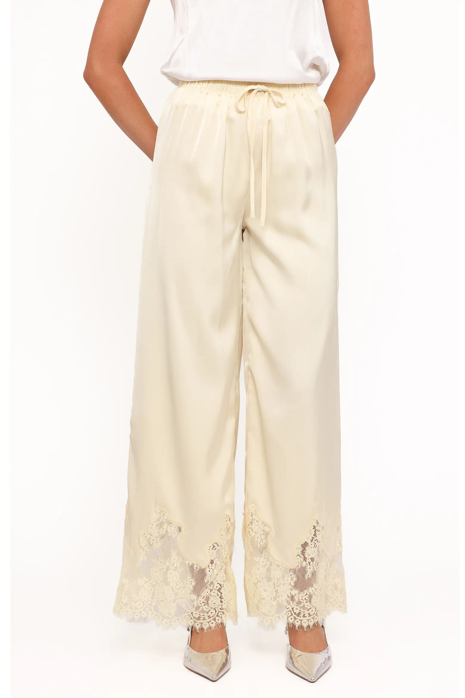 Viola Drawstring Waist Wide Leg Pants (Women) | Nordstrom | Nordstrom