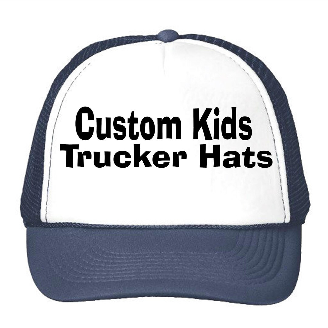 Custom Kids Trucker Hats // Perfect for Parties // Vacations - Etsy | Etsy (US)