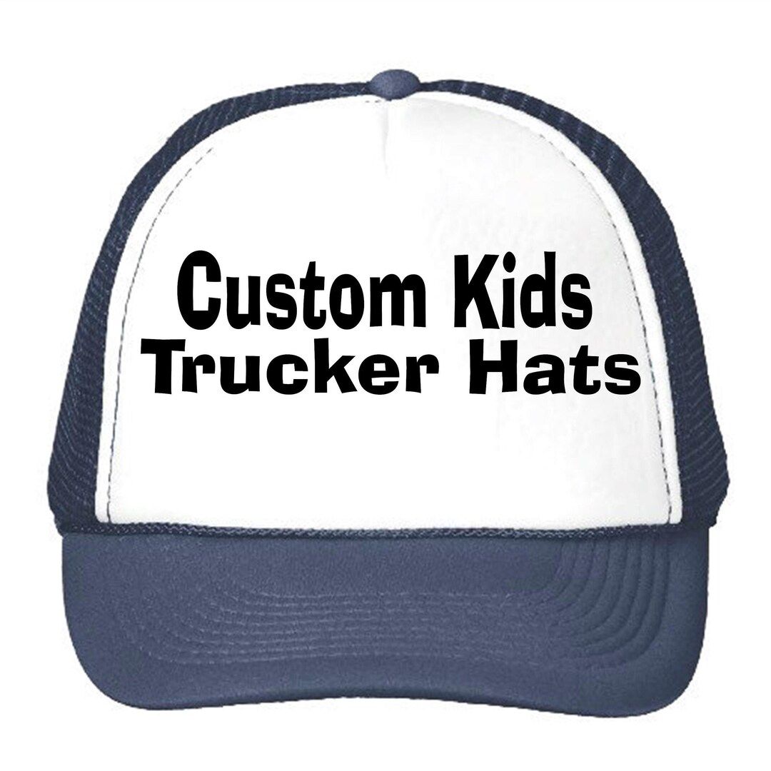 Custom Kids Trucker Hats // Perfect for Parties // Vacations - Etsy | Etsy (US)