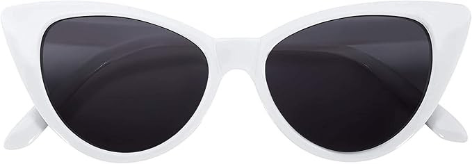 Owl Cateye Sunglasses for Women Classic Vintage High Pointed Winged Retro Design | Amazon (US)