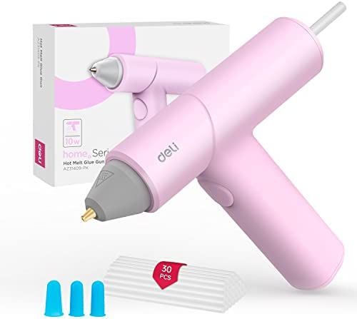 Deli Cordless Hot Glue Gun, Fast Preheating Glue Gun Kit with 30 Pcs Mini Glue Gun Sticks, Smart-... | Amazon (US)