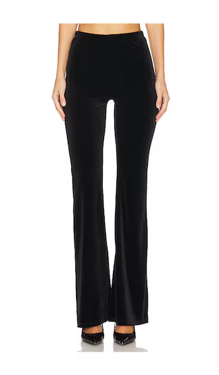 Velvet Flare Pant in Black001 | Revolve Clothing (Global)