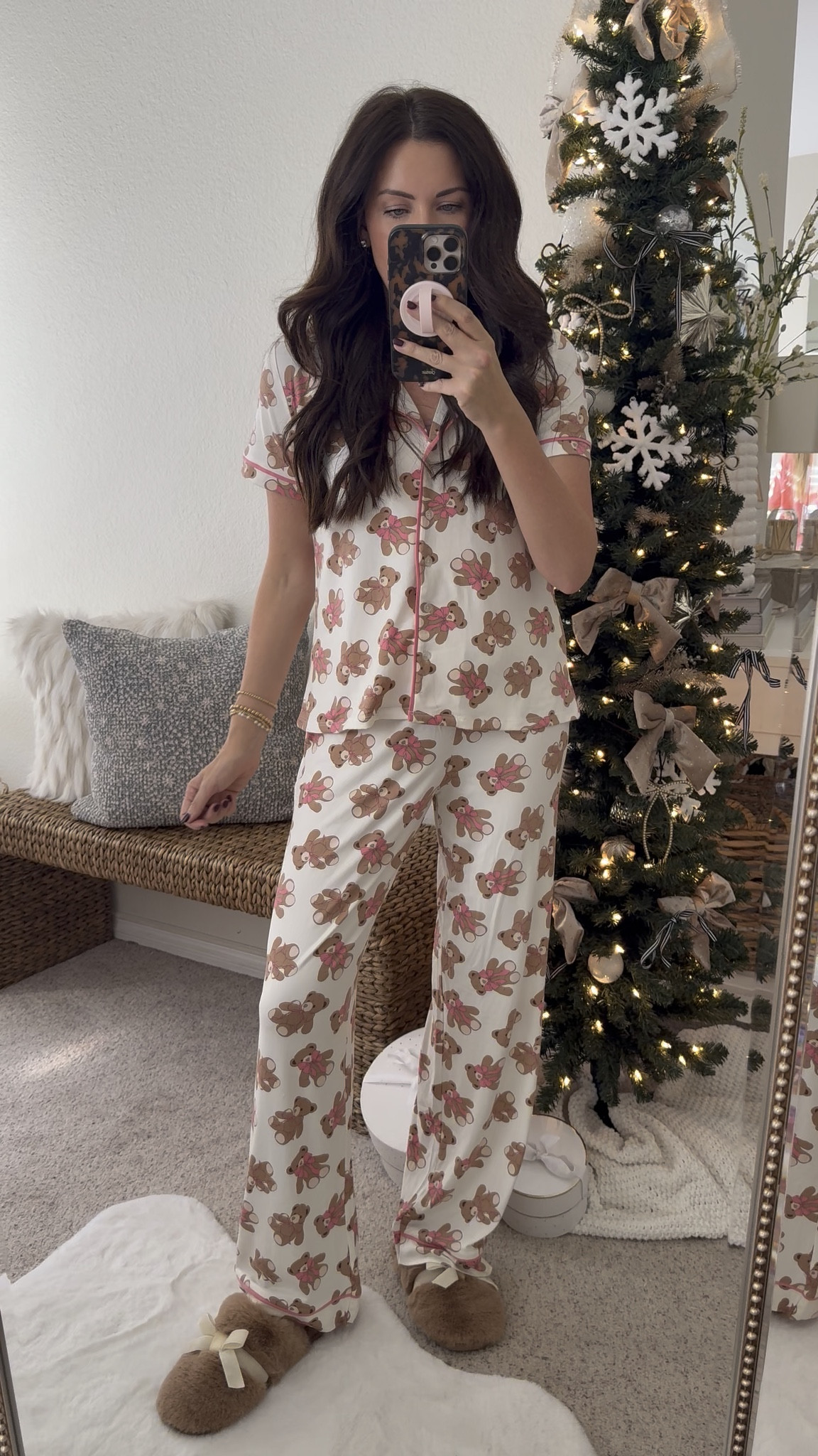 RESTOCKED & on sale for $12!!! These darling PJ sets and other prints have restocked and they marked them down to $12!! I have washed and dried mine multiple times. They are extremely soft. I prefer the fit of the medium and would suggest going up if you’re between sizes.! 

#LTKGiftGuide #LTKHoliday #LTKSaleAlert