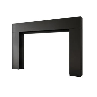 Sabine Contemporary Wood Fireplace Mantel Surround Kit Includes Wooden Mantel Surround And Shelf | Perigold