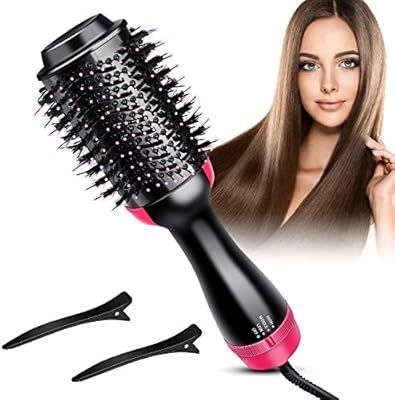 Hair Dryer Brush, Bongtai Hot Air Brush One Step Hair Dryer & Volumizer 3 in 1 Brush Blow Dryer S... | Amazon (US)