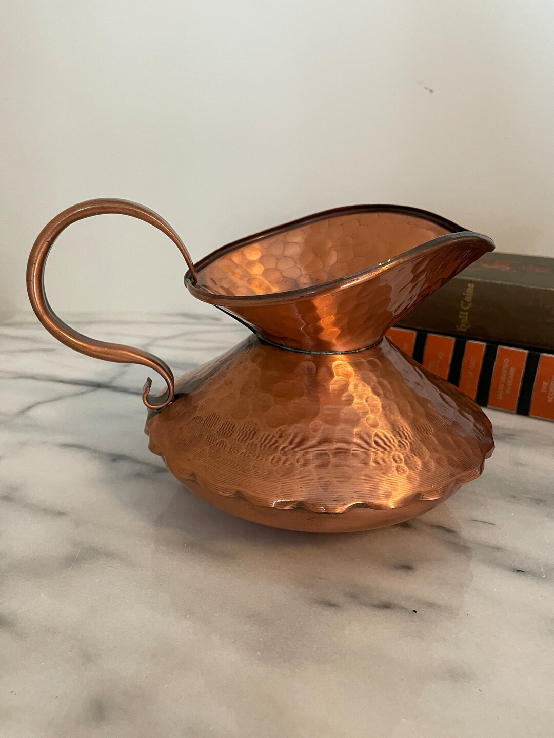 Vintage Gregorian Hammered Solid Copper Squat Pitcher With - Etsy | Etsy (US)