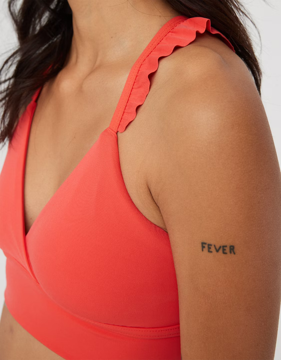 OFFLINE By Aerie Real Me Xtra Ruffle Sports Bra | American Eagle Outfitters (US & CA)