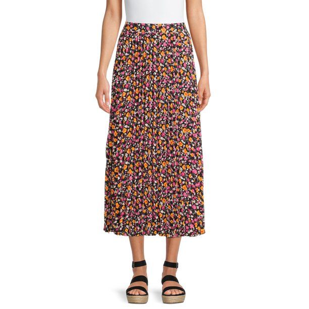 The Get Women's Pleated Maxi Skirt | Walmart (US)