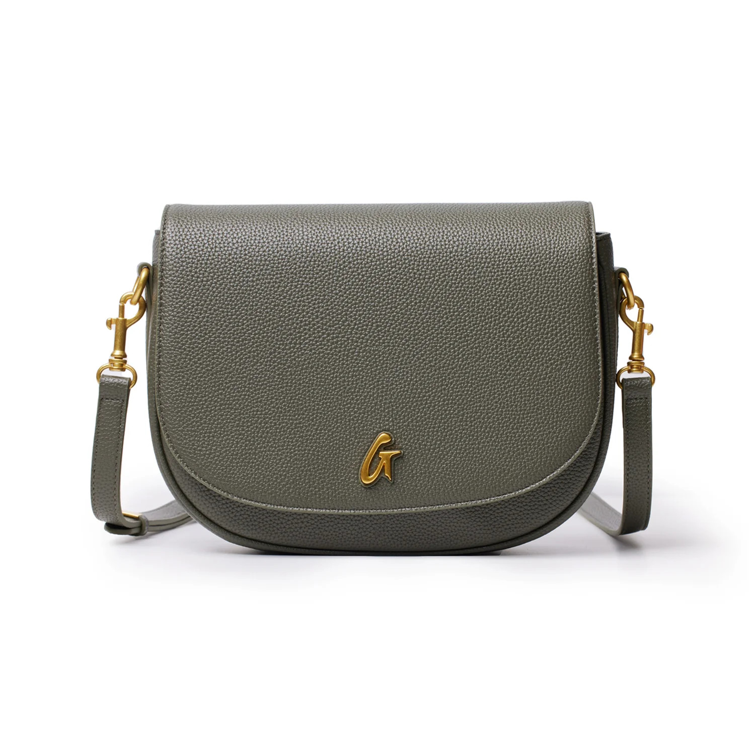 LARGE PEBBLE SHOULDER BAG - OLIVE GREEN | Glam-Aholic Lifestyle