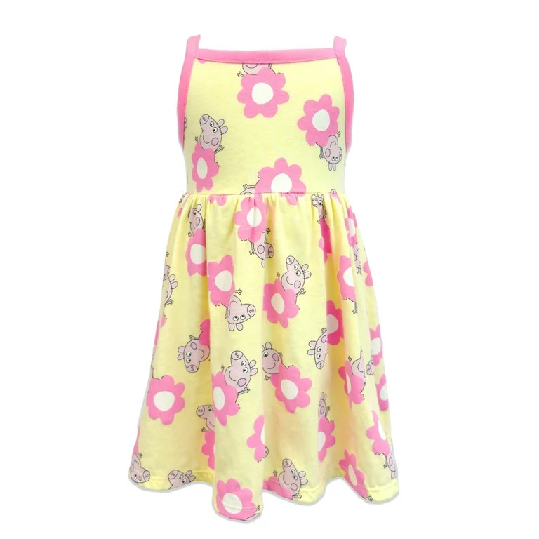 Peppa Pig Toddler Girls Graphic Print Tank Dress, Sizes 12M-5T | Walmart (US)