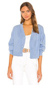 Click for more info about KENDALL + KYLIE Cropped Cardi in Gaga Blue from Revolve.com