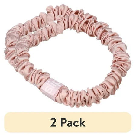 (2 pack) slip pure silk skinny scrunchie - pink | Walmart (US)