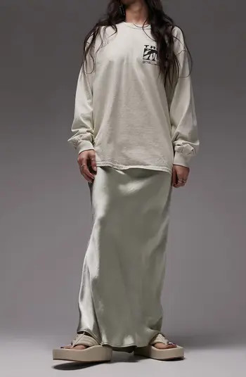 Bias Cut Satin Maxi Skirt | Nordstrom