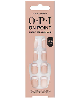 On Point Instant Press-On Mani - Fluent In French, Wedding Day Nails, Thanksgiving, Christmas Eve | Macy's
