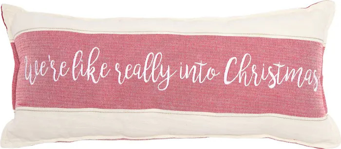 ENVOGUE Really Like Christmas Betty Oblong Pillow - 14"x32" | Nordstromrack | Nordstrom Rack