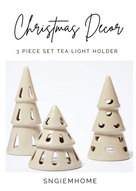 On Sale- 3 pc set ceramic tree tea light holder 

#LTKsalealert #LTKHoliday #LTKhome