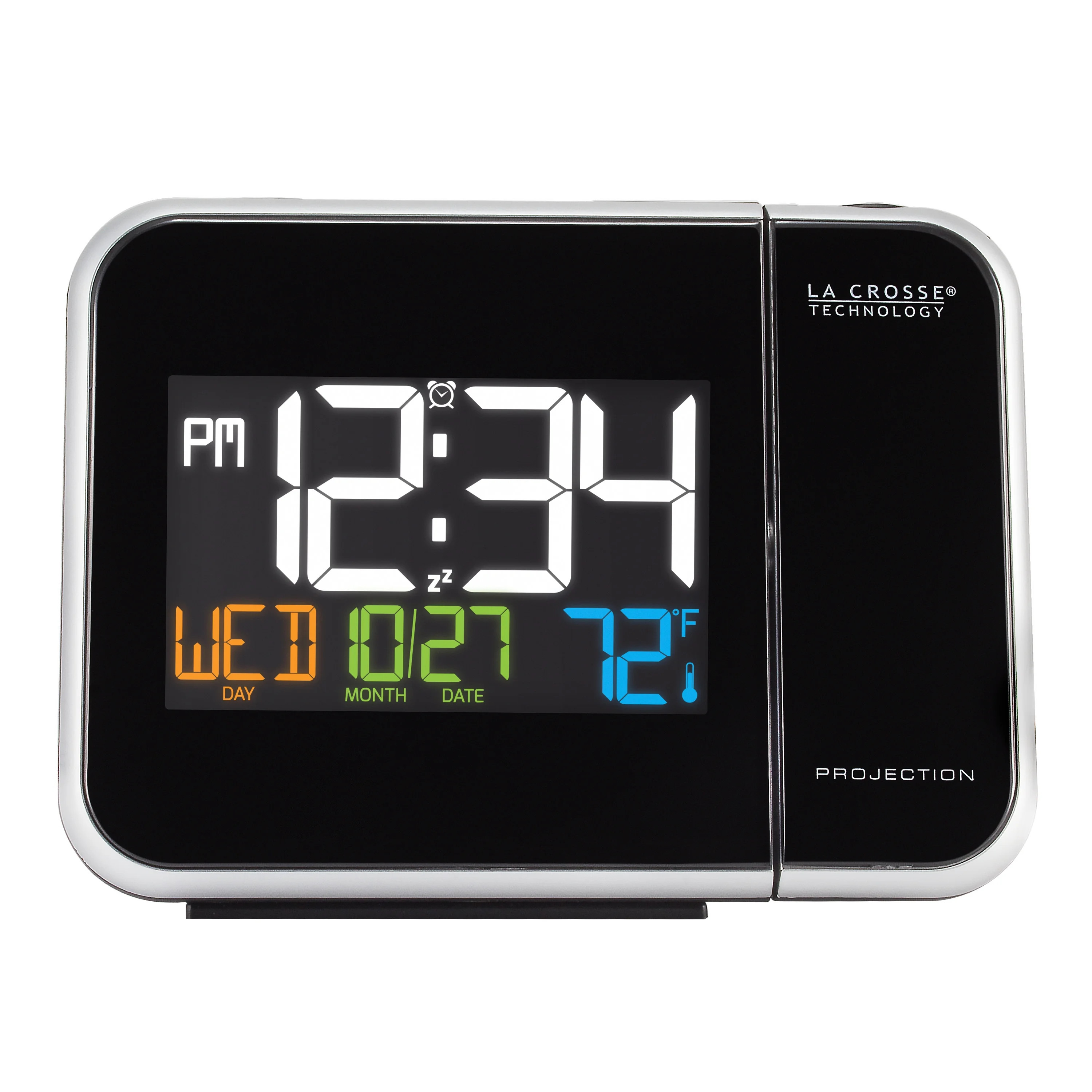 La Crosse Technology Color Entry Level Projection LED Alarm Clock with Indoor Temperature, model ... | Walmart (US)