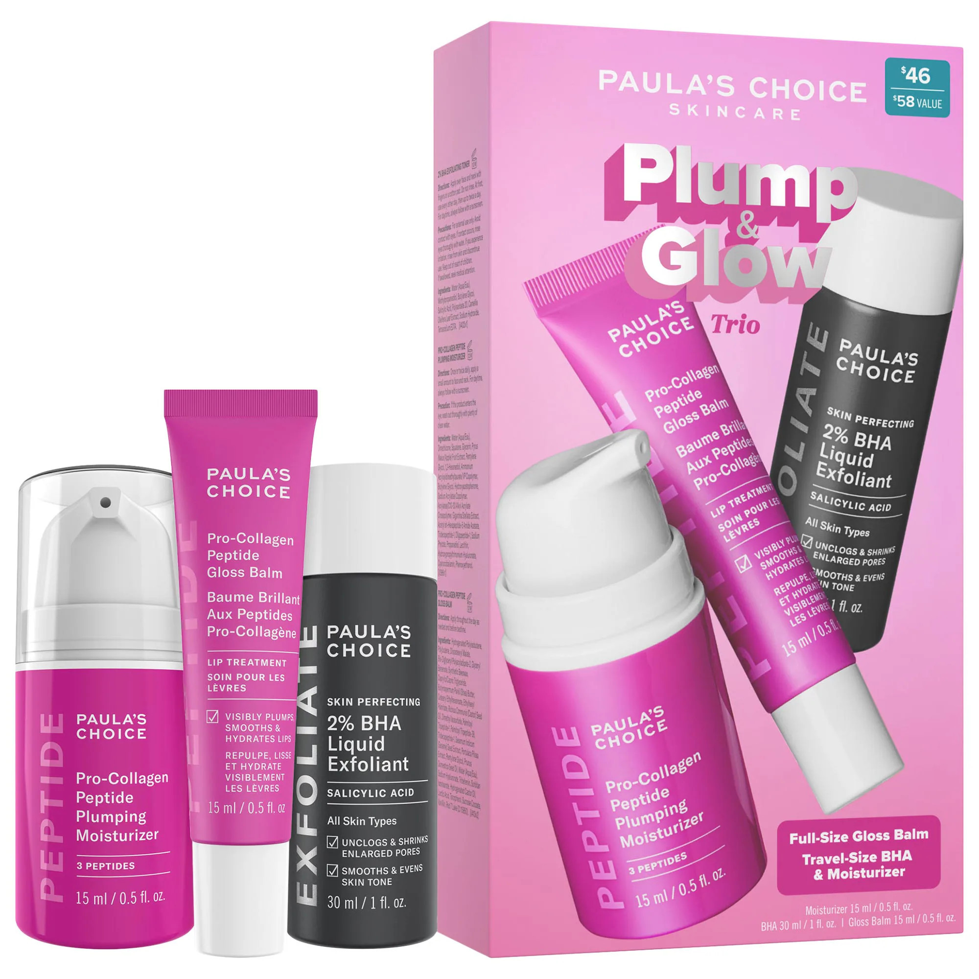 Paula's Choice Plump & Glow 3-Step Kit for Clear, Firm Skin | Sephora (US)