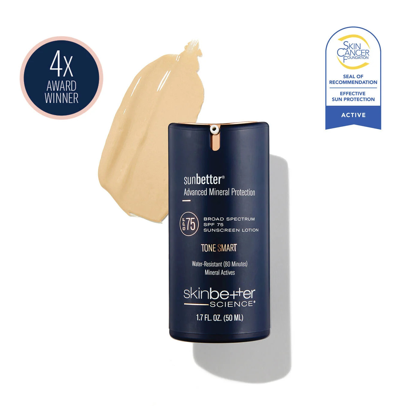 sunbetter TONE SMART SPF 75 Mineral Sunscreen| skinbetter science | Skinbetter Science