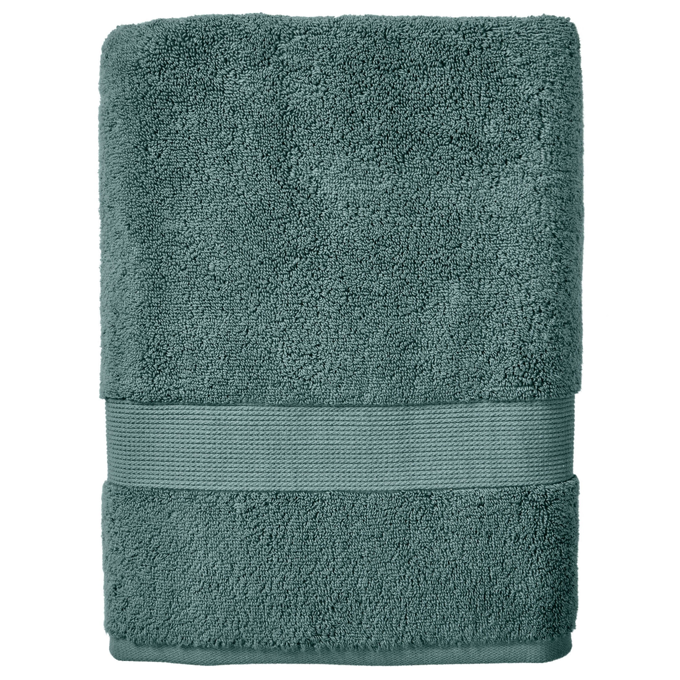 Better Homes & Gardens Signature Soft Solid Cotton Bath Towel, Nimbus Blue | Walmart (US)