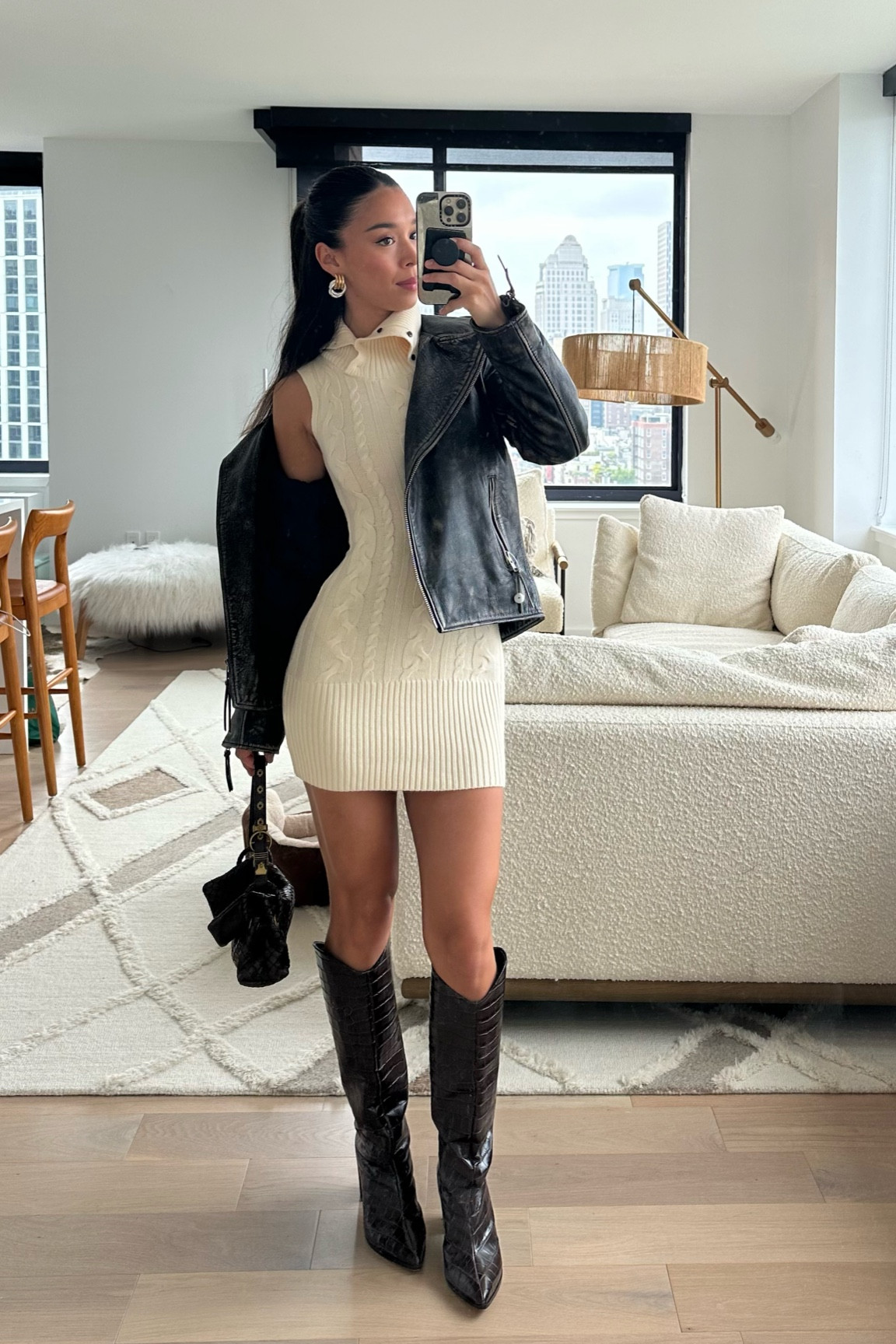 fendi white knit dress Fendi Open-Back Knitted Dress with pocket - BOPF