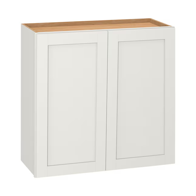 Diamond NOW Arcadia 30-in W x 30-in H x 12-in D White Wall Fully assembled Cabinet Recessed Panel... | Lowe's