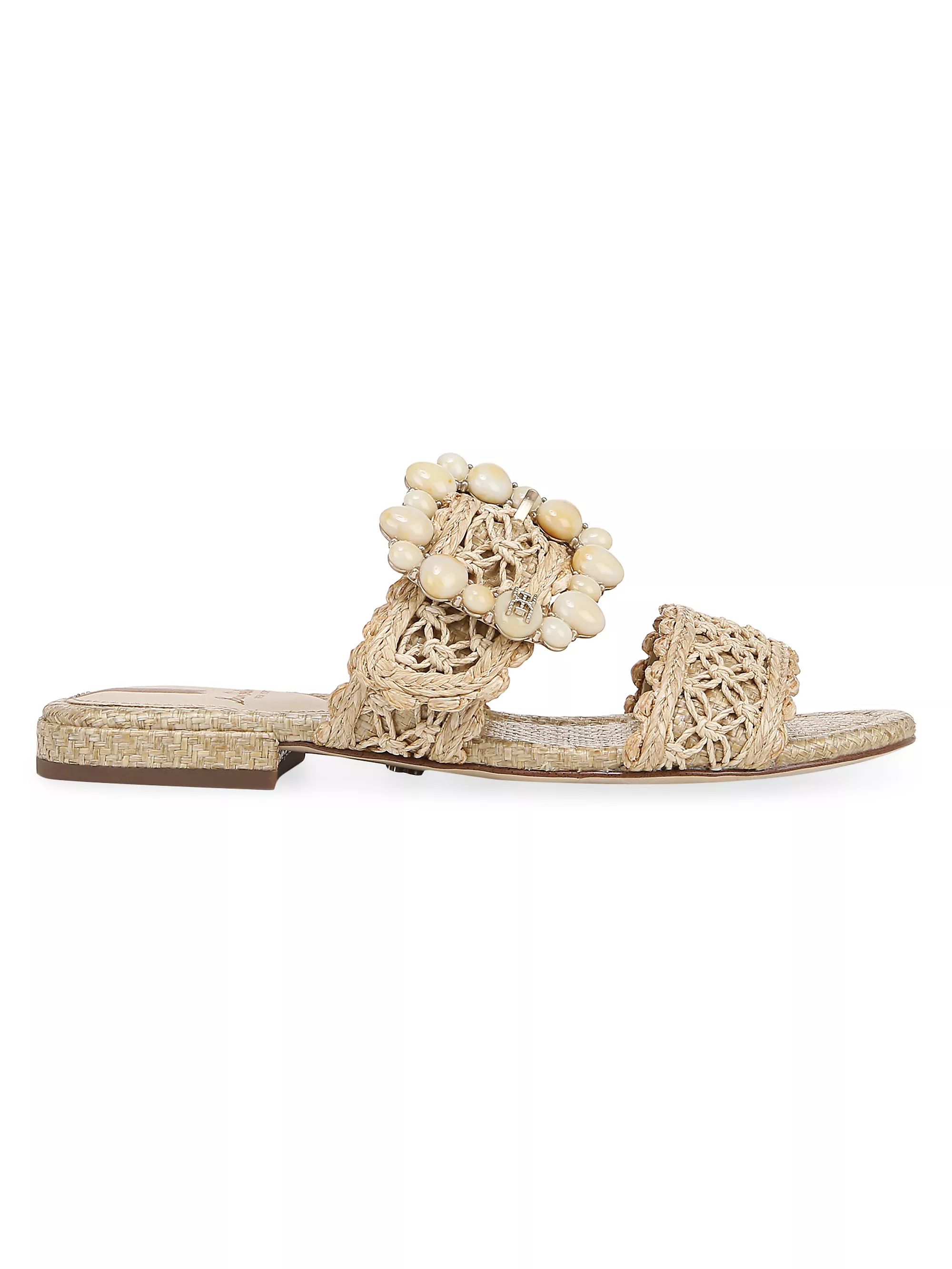 Elisa Floral Slide Sandals | Saks Fifth Avenue