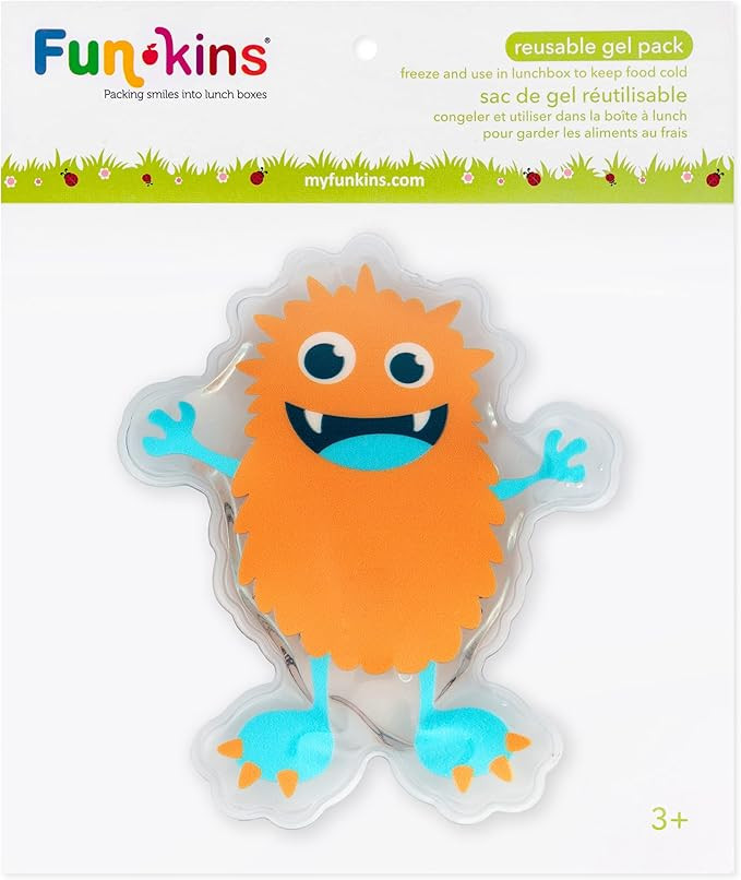 FUN KINS Ice Pack for Lunch Boxes, Soft, Slim, Freezable, Reusable, Durable for Lunch Bags and To... | Amazon (US)