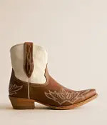 Western Leather Ankle Boot | Buckle