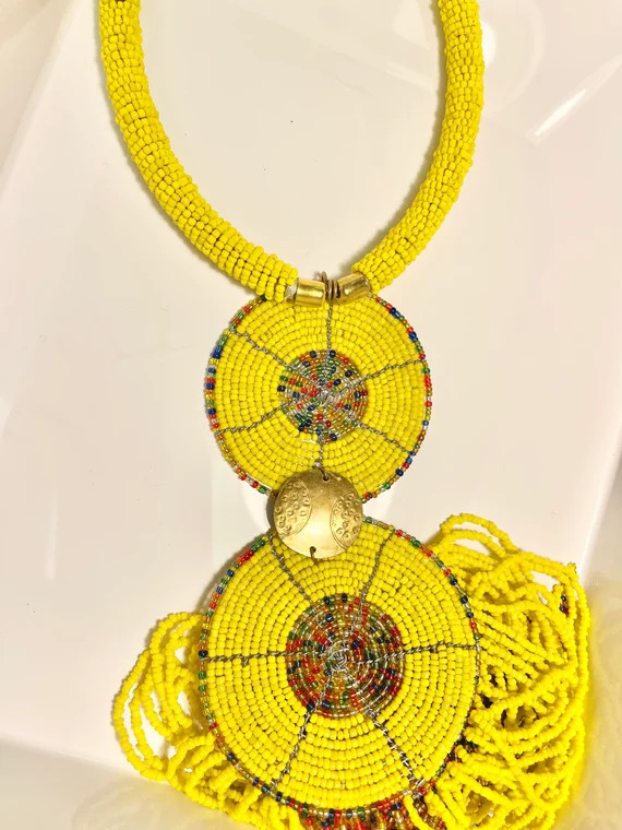 African Maasai Handmade Beaded Necklace Masai Wedding | Etsy | Etsy (US)