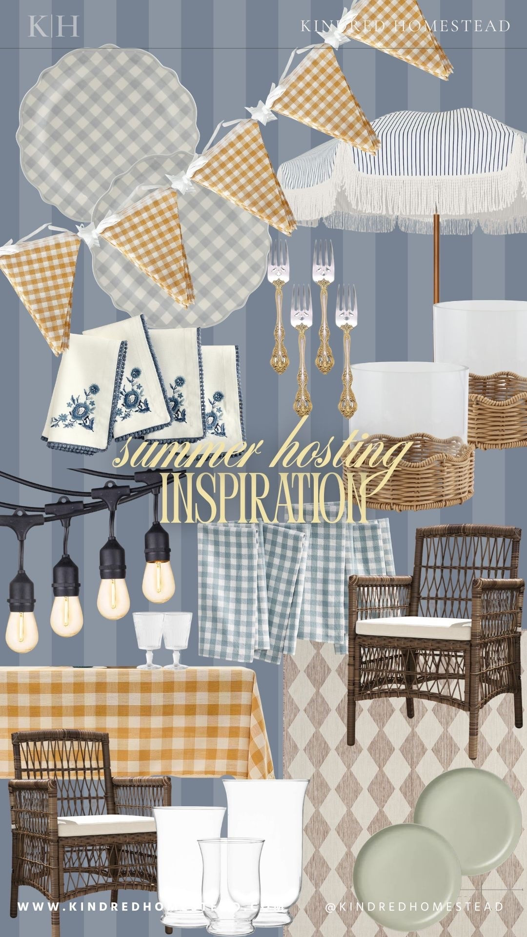 Summer hosting favorites for backyard summer dinner party!