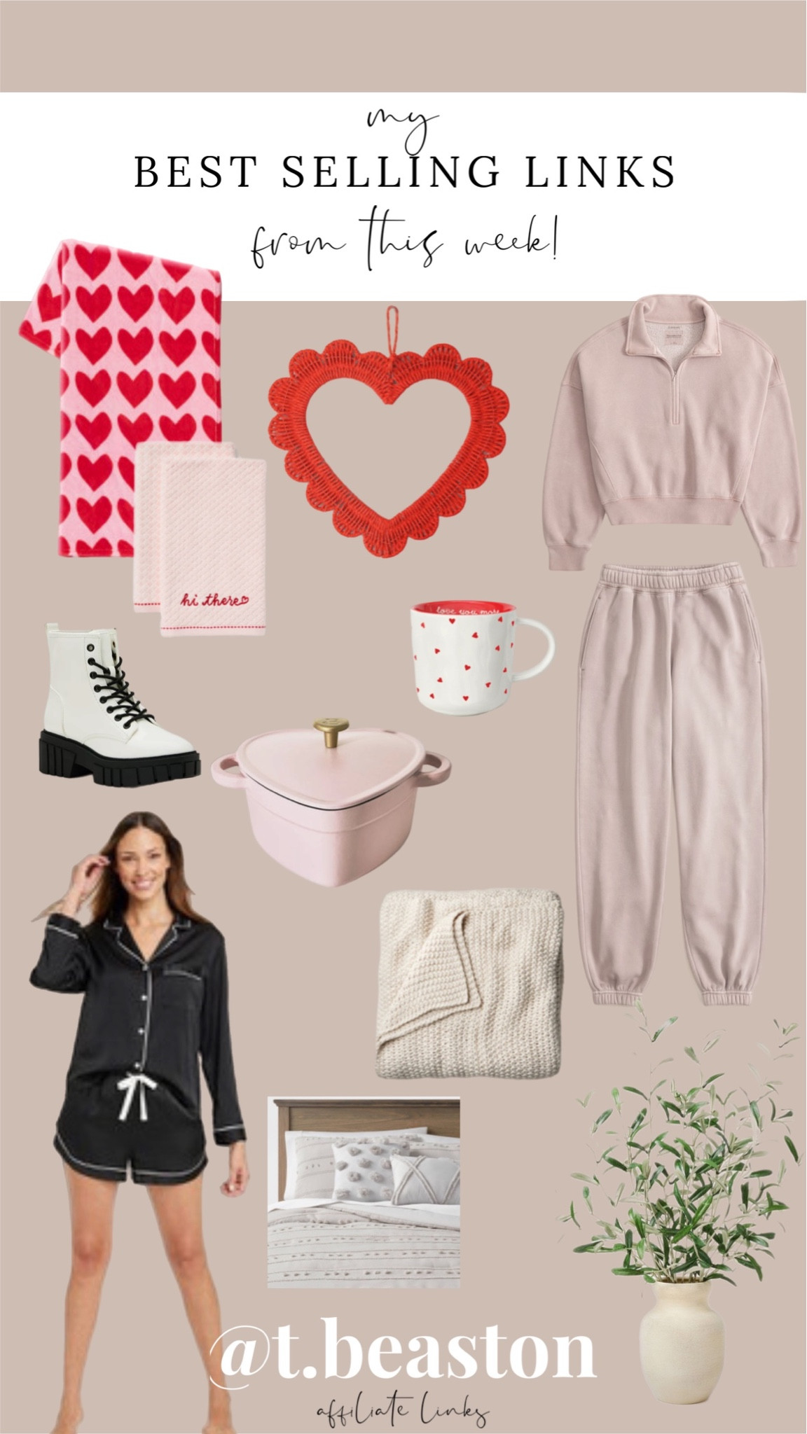 Best selling links from this week! Abercrombie, Target, valentines decorations, women’s apparel, home 

#LTKhome #LTKSeasonal #LTKfamily