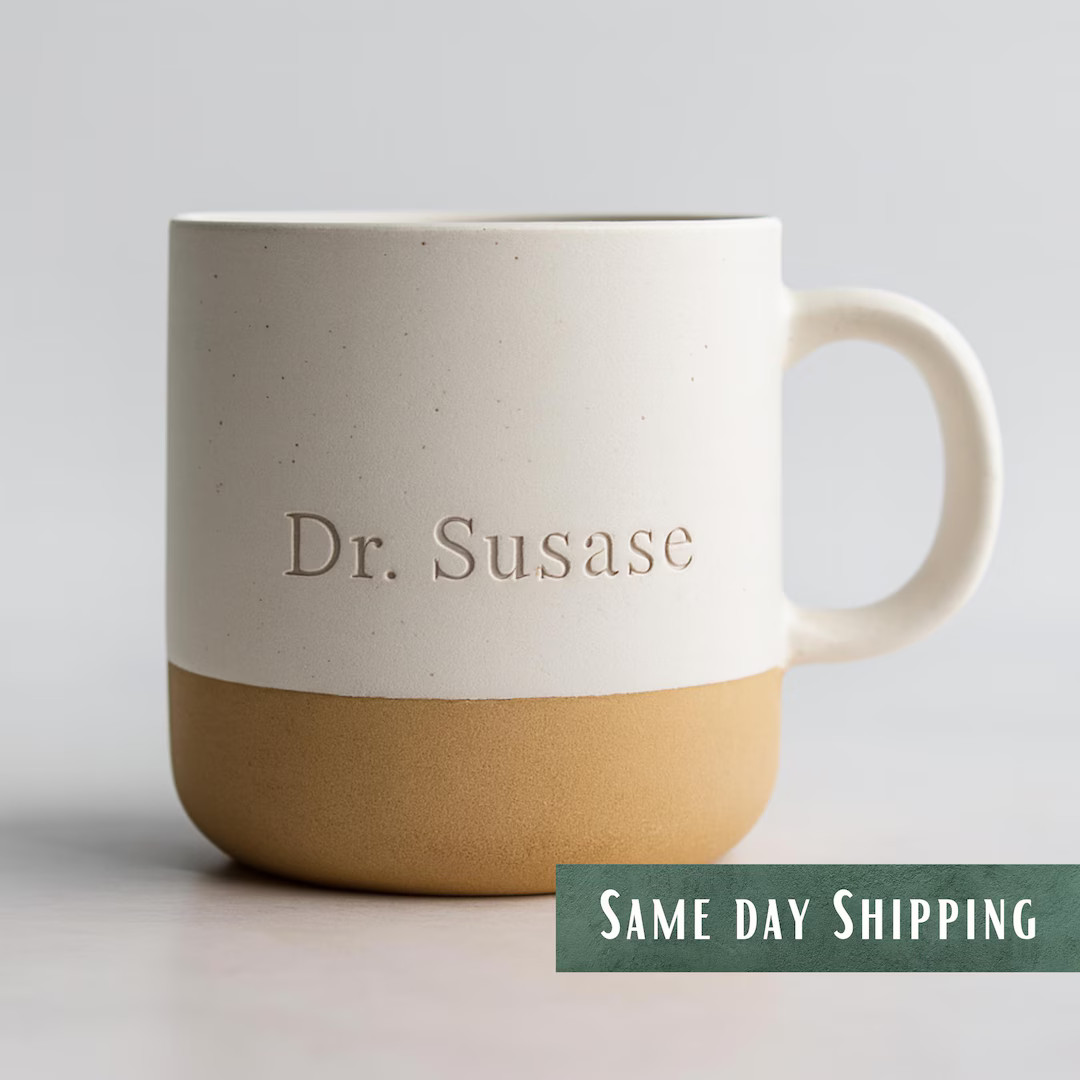 Engraved Ceramic Mug, Custom Coffee Mug, 12 FL OZ Custom Mug Gift, Engraved Home Gift, Home Warmi... | Etsy (US)