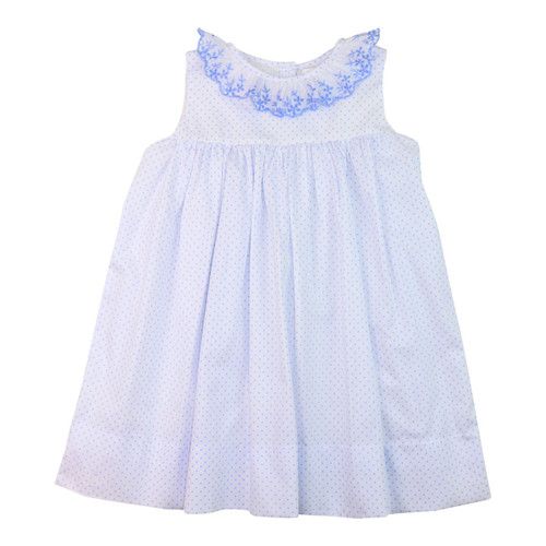 Blue Dot Pique Dress - Shipping Late March | Cecil and Lou