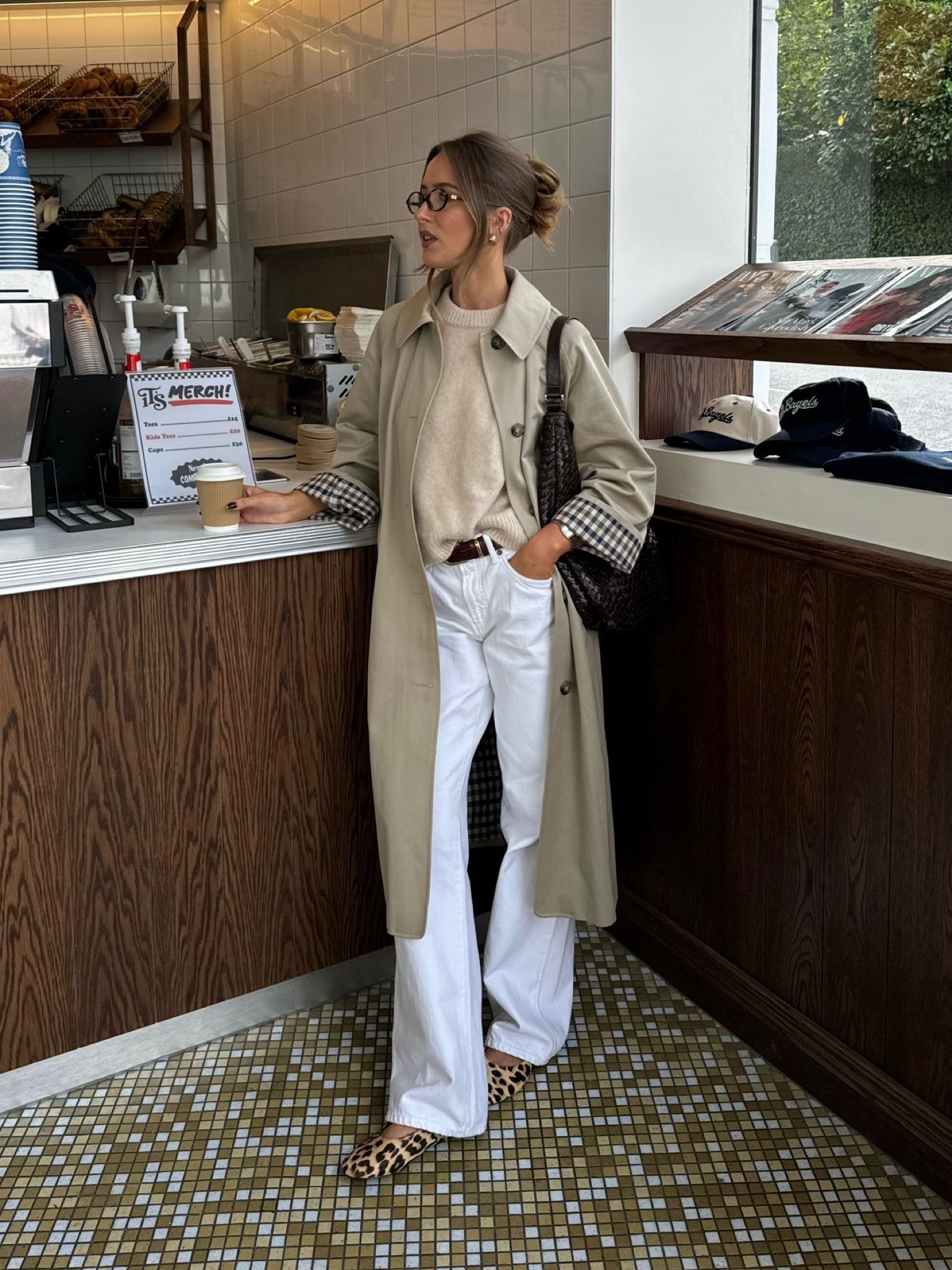 Autumn Outfits, Sezane, Miu Miu, Agolde, Woven Bag, Trench Coat, Leopard Print, Ballet Flats, Transitional Outfit, Casual Outfit, Fall, Autumn 

#LTKstyletip #LTKeurope #LTKautumn