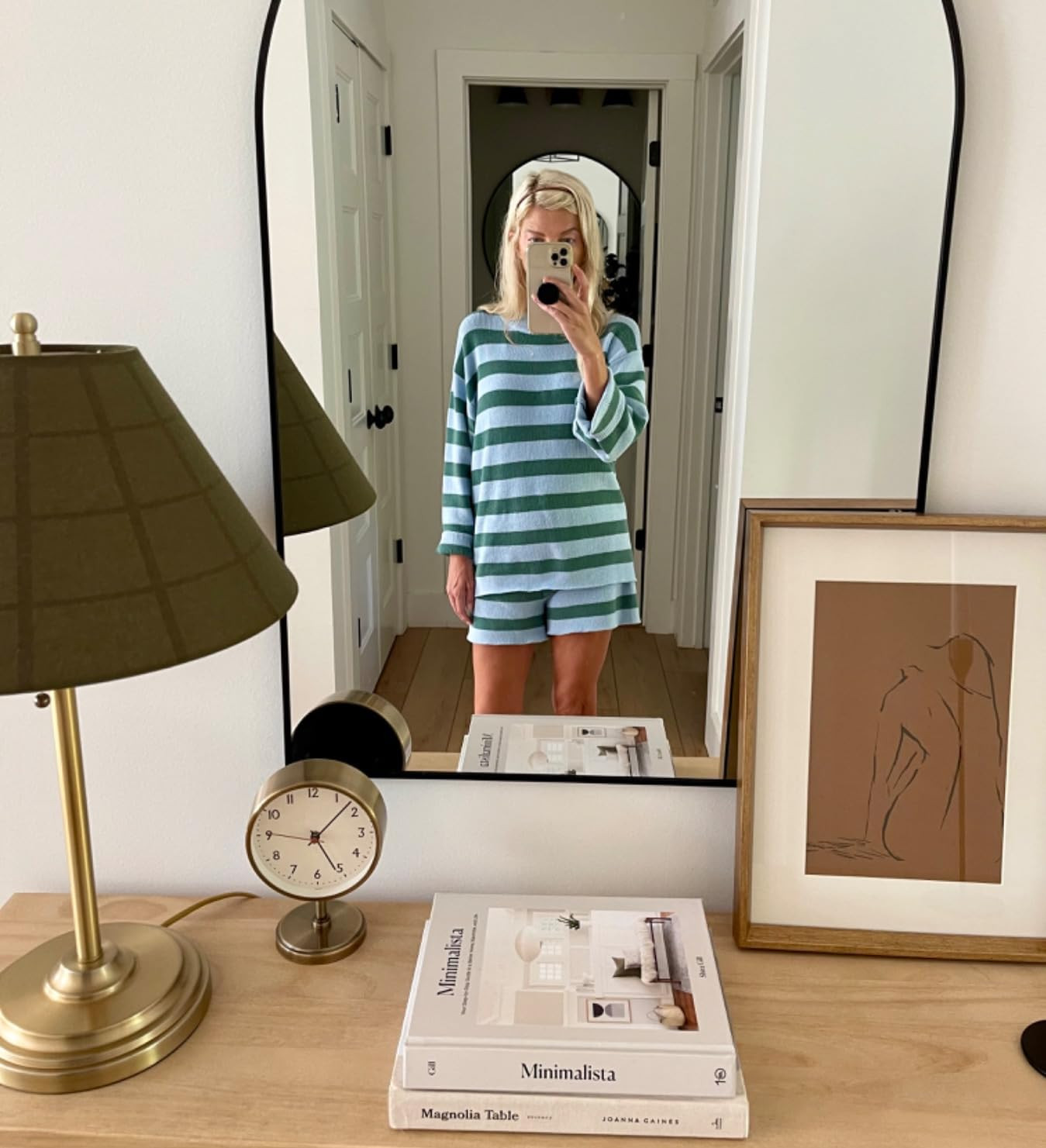 Panadila Womens Striped Sweater Set Oversized Lounge Sets Matching Pajamas Long Sleeve Sweater To... | Amazon (US)