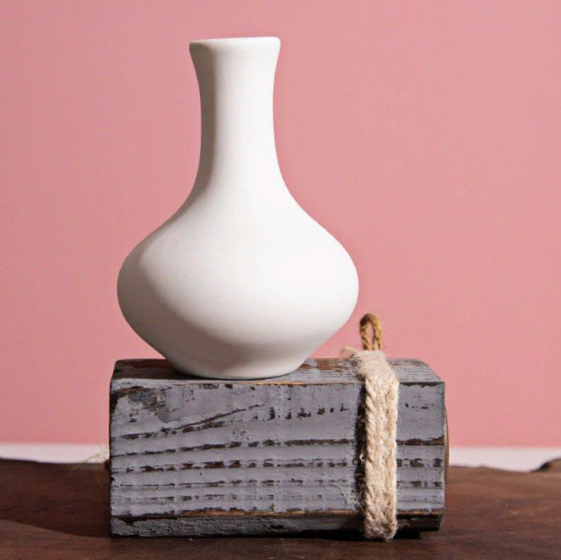 Small Matte Ceramic Vases, Dried Florals Vases, Pottery Vase, Nordic Flower Pots, Minimalist Vase... | Etsy (US)