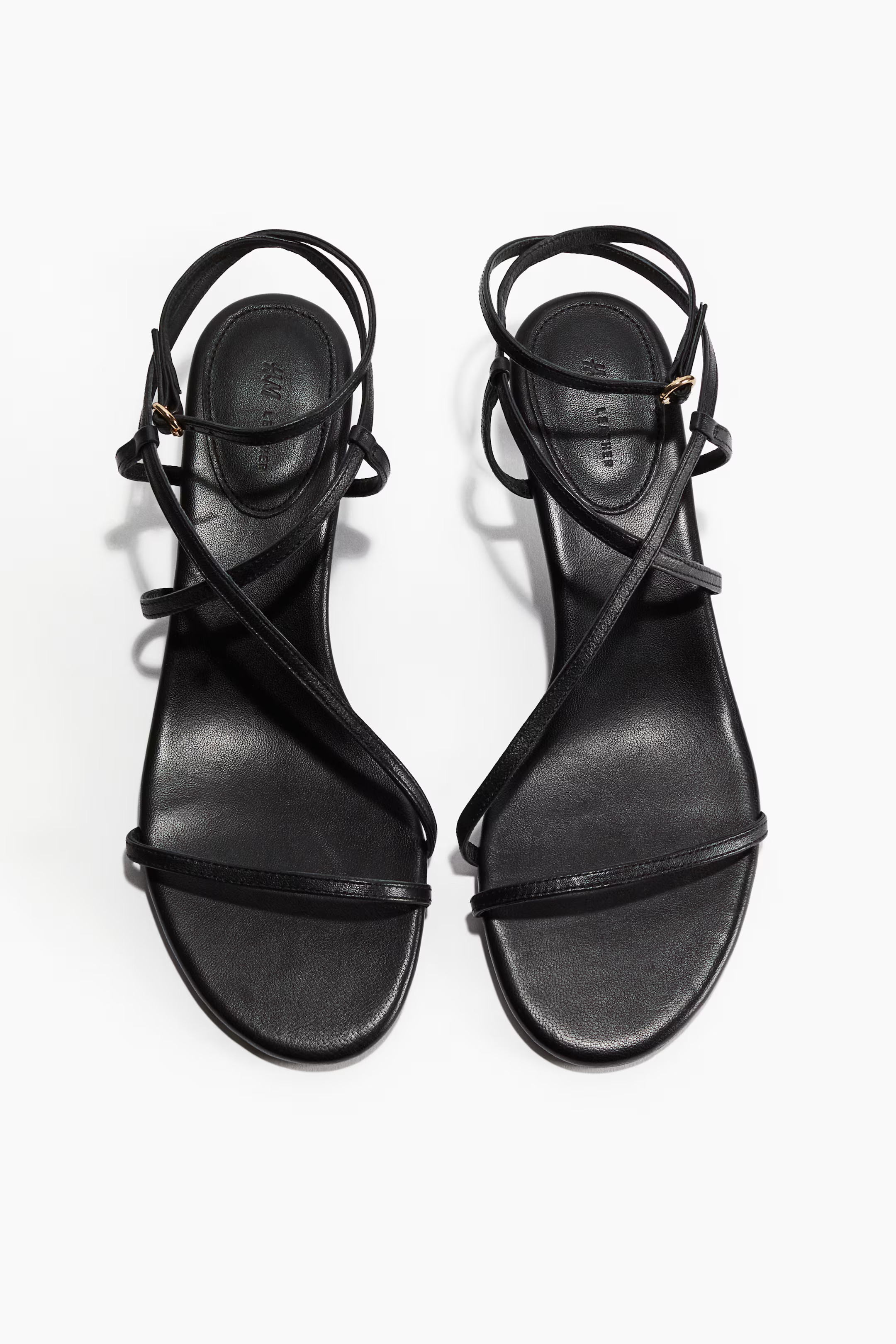Kitten-Heeled Leather Sandals | H&M (US + CA)
