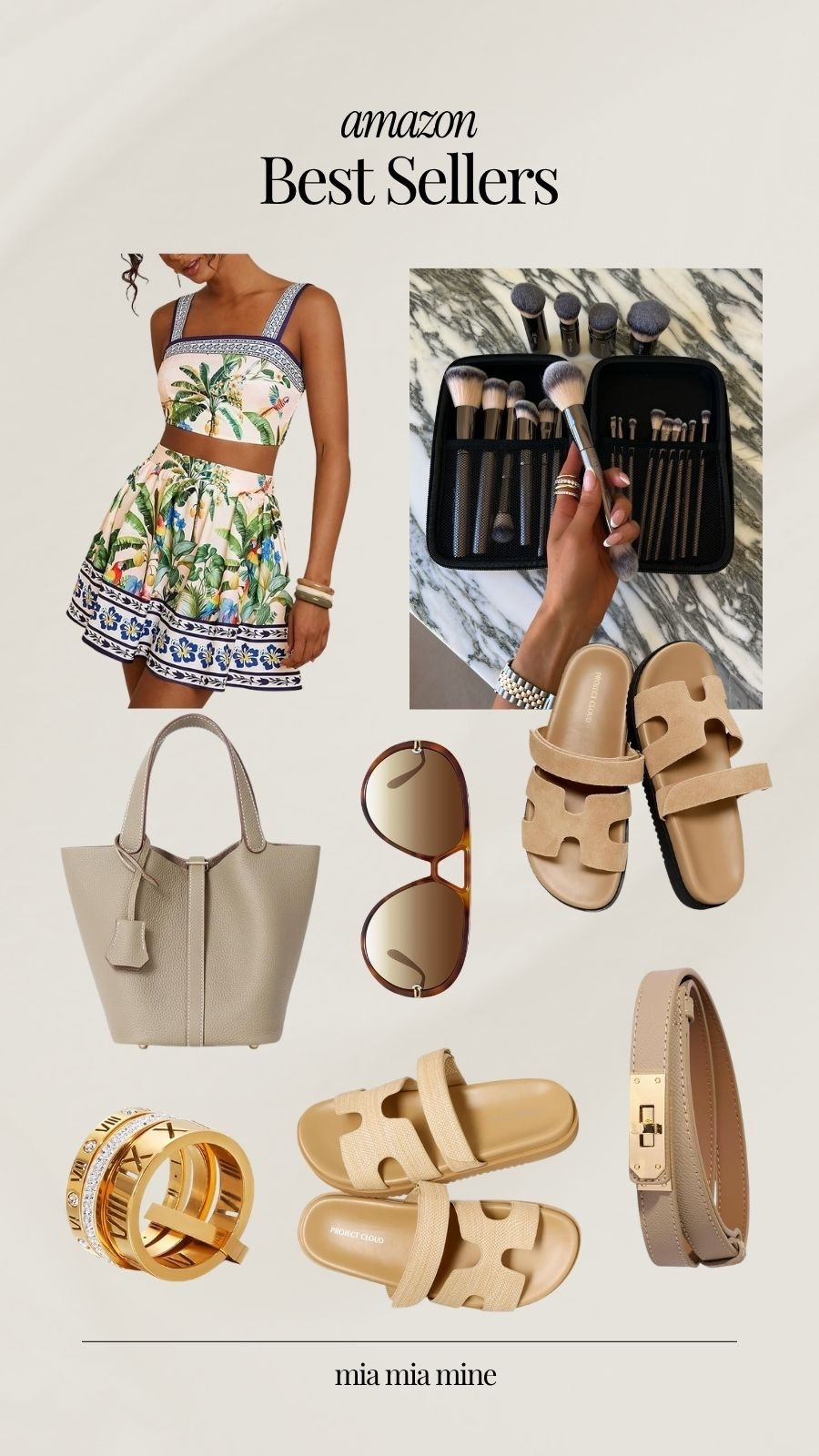 Amazon best sellers on Miamiamine amazon fashion haul Amazon accessories 
Amazon farm rio skirt set
Amazon h slides 
Amazon best sunglasses 
Amazon hourglass makeup brushes
Amazon Hermes tote
Amazon Hermes belt

#LTKSaleAlert #LTKTravel #LTKOver40
