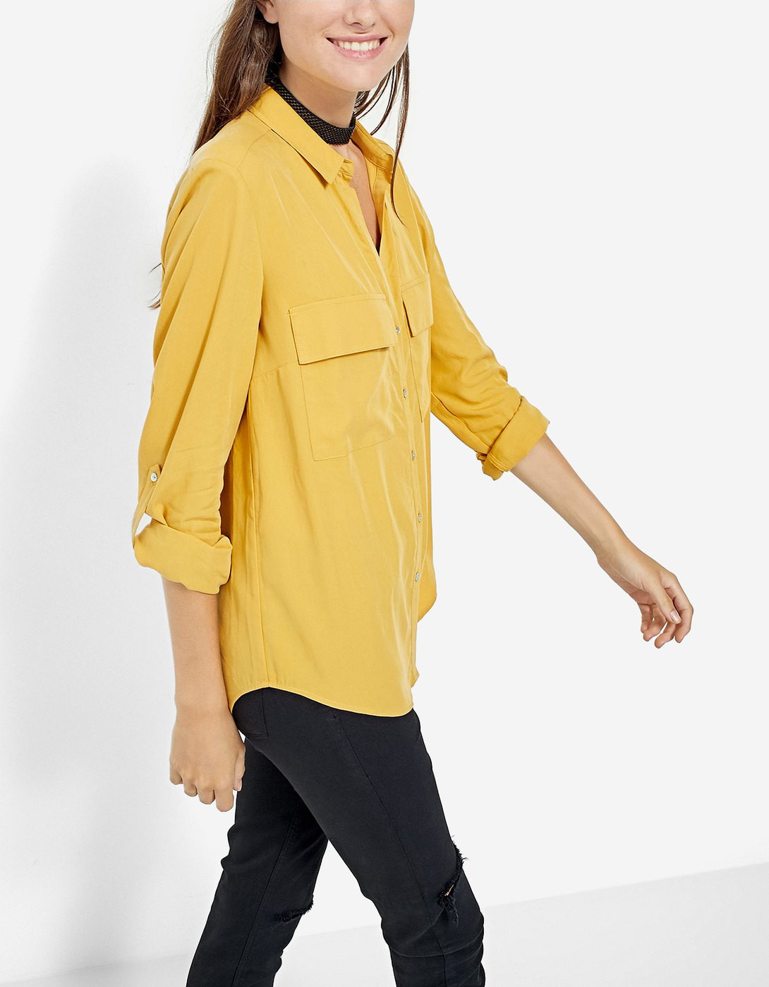 Shirt with front pockets | Stradivarius (UK)